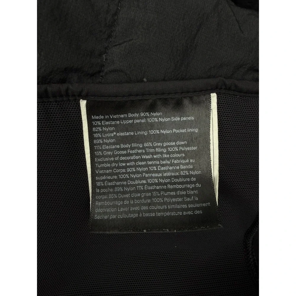 Lululemon Down For‎ It All Vest Black Running Puffer Goose Down Jacket 2 W4AQLS